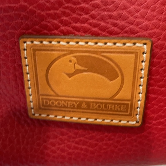 Dooney & Bourke red leather bucket  shoulder bag - Picture 2 of 6